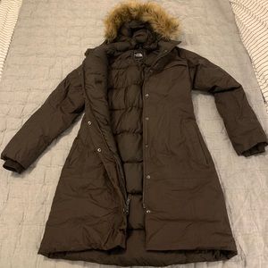 Brown North Face ‘Arctic’ Down Parka Jacket